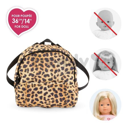 Batoh pre bábiku Backpack Leopard Ma Corolle pre 36 cm bábiku