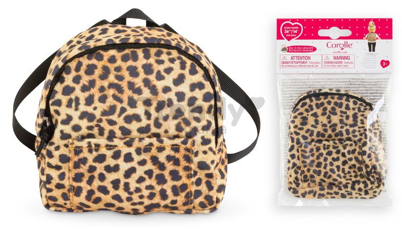 Batoh pre bábiku Backpack Leopard Ma Corolle pre 36 cm bábiku