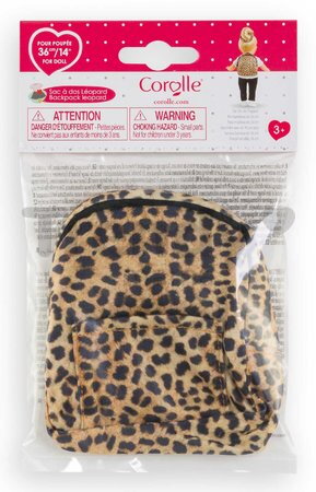 Batoh pre bábiku Backpack Leopard Ma Corolle pre 36 cm bábiku