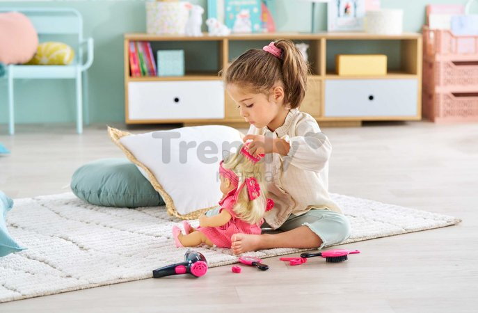 Fén na vlasy pre bábiku Hairstyling Set Ma Corolle 14 doplnkov pre 36 cm bábiku