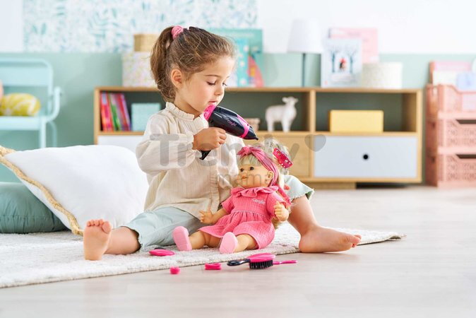 Fén na vlasy pre bábiku Hairstyling Set Ma Corolle 14 doplnkov pre 36 cm bábiku