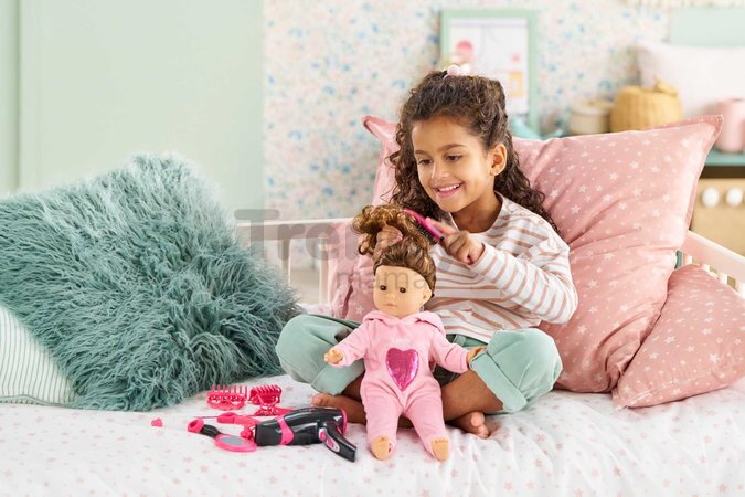Fén na vlasy pre bábiku Hairstyling Set Ma Corolle 14 doplnkov pre 36 cm bábiku