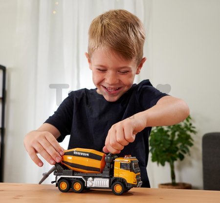 Autíčko stavebné miešačka Volvo Truck Cement Mixer Majorette so zvukom a svetlom dĺžka 19 cm