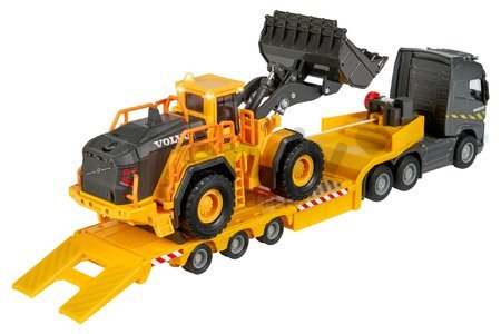 Kamión s nakladačom Volvo Truck & Wheel Loader Majorette 35 cm dĺžka so zvukom a svetlom