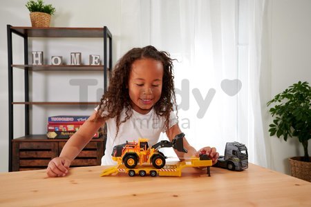 Kamión s nakladačom Volvo Truck & Wheel Loader Majorette 35 cm dĺžka so zvukom a svetlom