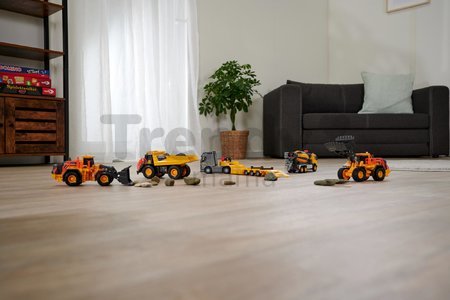 Kamión s nakladačom Volvo Truck & Wheel Loader Majorette 35 cm dĺžka so zvukom a svetlom