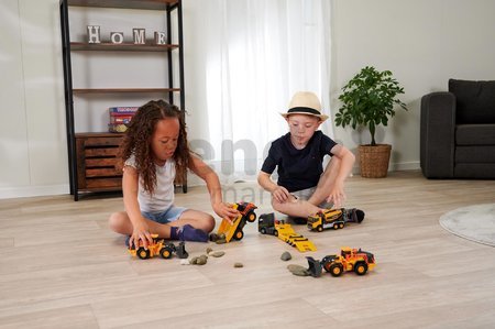 Kamión s nakladačom Volvo Truck & Wheel Loader Majorette 35 cm dĺžka so zvukom a svetlom