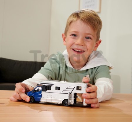 Autíčko karavan Hymer B-Class Majorette so zvukom a svetlom dĺžka 19 cm