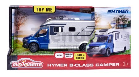 Autíčko karavan Hymer B-Class Majorette so zvukom a svetlom dĺžka 19 cm