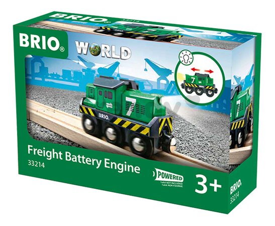 Lokomotíva so svetlom Freight Battery Engine BRIO elektronická s pohybom vpred a vzad