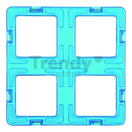 Rozšírenie k magnetickej stavebnici Super Štvorec Square Set Magformers 12 dielov