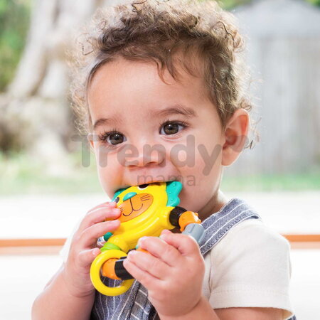 Hrkálka s hryzátkom Levíček Lion Teether Infantino od 3 mes