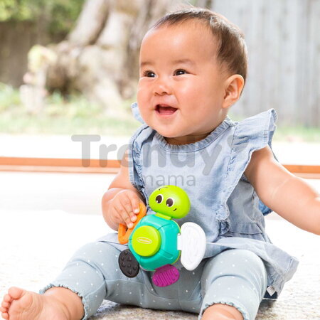 Hrkálka Korytnačka Turtle Rattle Infantino s ohybnými časťami od 3 mes