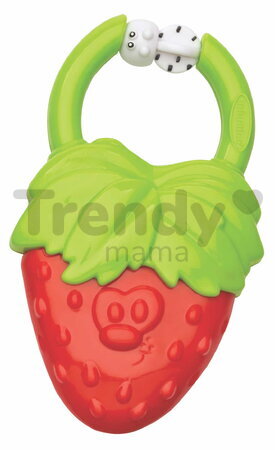 Hryzátko Jahoda Vibrating Teether Strawberry Infantino vibrujúce s lienkou od 3 mes