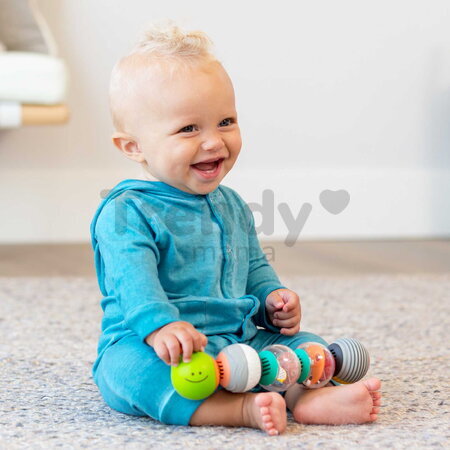 Húsenica z loptičiek Caterpillar Activity Balls Infantino s hryzátkom od 6 mes INF216560