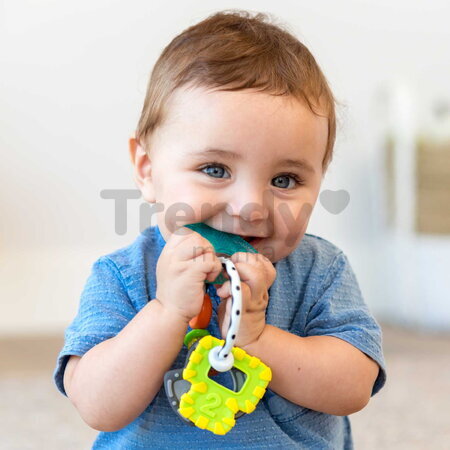 Hrkálka s hryzátkami Kľúče Cool & Chew Teether Keys Infantino vhodná do chladničky od 0 mes