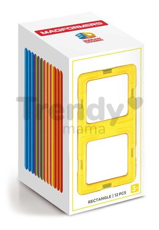 Rozšírenie k magnetickej stavebnici Obdĺžnik Rectangle Set Magformers 12 dielov