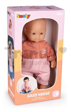 Bábika v dupačkách Doll Baby Nurse Smoby s mäkkým telíčkom a ospalými očkami 32 cm od 18 mes