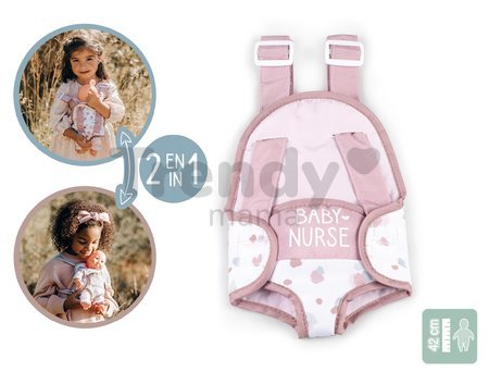 Klokanka pre 42 cm bábiku Baby Carrier Natur D'Amour Baby Nurse Smoby ergonomický nosič