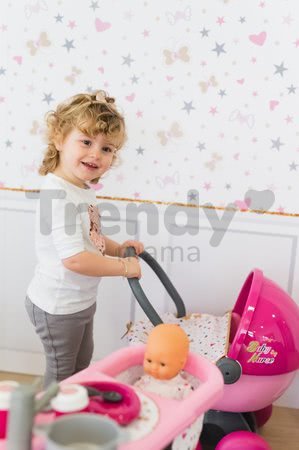 Kočík pre bábiku Baby Nurse Zlatá edícia Smoby hlboký (56 cm rúčka) od 18 mes