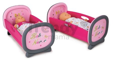 Poschodová posteľ pre dve bábiky Baby Nurse Smoby Zlatá edícia od 24 mes
