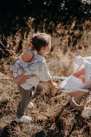 Klokanka s batohom Backpack Natur D'Amour Baby Nurse Smoby pre 42 cm bábiku nastaviteľné ramienka a vrecko pre fľašku