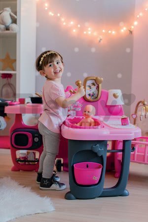 Domček pre bábiku Baby Nurse Doll's Play Center Smoby trojkrídlový s 23 doplnkami pre bábiku