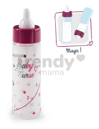 Fľaška na kŕmenie bábiky Magic Bottle Baby Nurse Smoby s ubúdajúcim mliekom od 12 mes