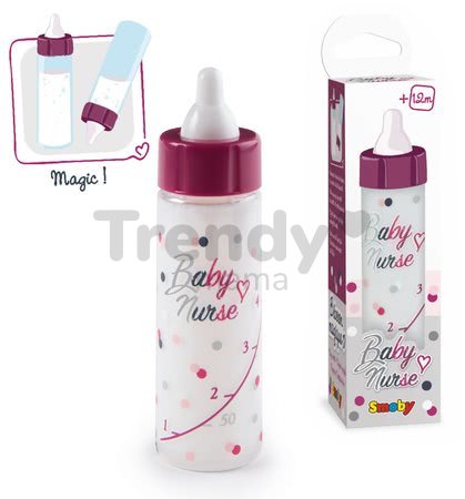 Fľaška s ubúdajúcim mliekom Violette Baby Nurse Smoby pre bábiku od 12 mes