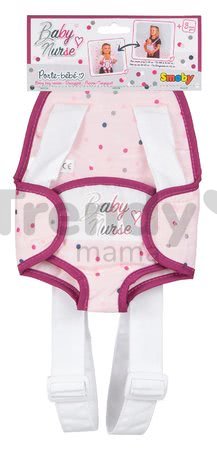 Nosič klokanka Baby Nurse Violette Smoby ergonomický pre bábiku do 42 cm