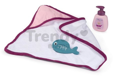 Vanička s tečúcou vodou elektronická Violette Baby Nurse Smoby s jacuzzi kúpelom a Led osvetlením pre 42 cm bábiku