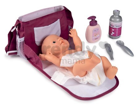 Prebaľovacia taška s pamperskou Violette Baby Nurse Smoby so 7 doplnkami s nastaviteľným ramienkom