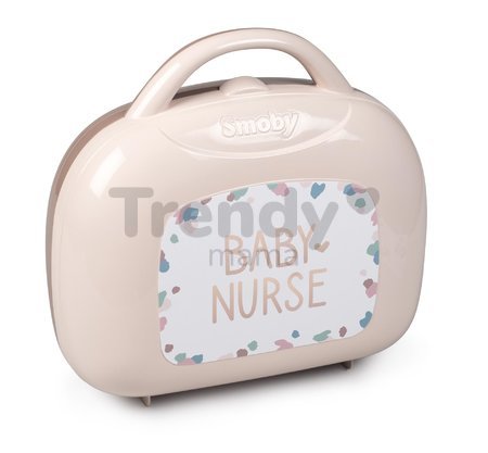 Prebaľovacie potreby v kufríku Vanity Natur D'Amour Baby Nurse Smoby pre bábiku s 12 doplnkami