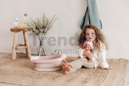 Vanička s tečúcou vodou v sprche Balneo Bath Natur D'Amour Baby Nurse Smoby s jacuzzi kúpeľom so svetlom a bublaním elektronické