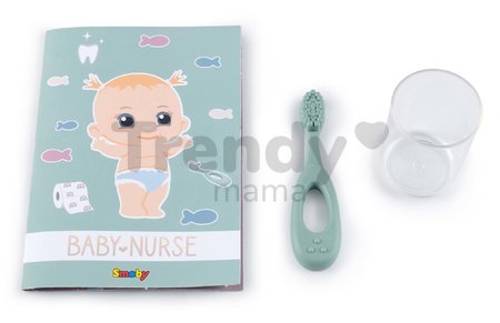 Záchod a kúpeľňa pre bábiky Toilets 2in1 Baby Nurse Smoby obojstranný s WC papierom a 3 doplnky k umývadlu