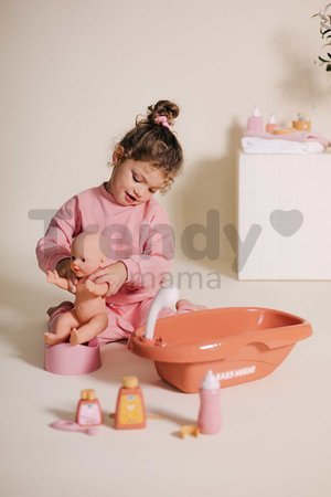 Vanička s nočníkom Bath Set & Accessories Soft Baby Nurse Smoby s 8 doplnkami pre 42 cm bábiku
