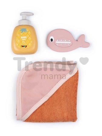Vanička s funkčnou sprchou Balneo Bath Soft Baby Nurse Smoby s jacuzzi kúpeľom s LED svetlom a bublaním elektronická