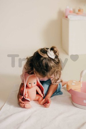 Vanička s funkčnou sprchou Balneo Bath Soft Baby Nurse Smoby s jacuzzi kúpeľom s LED svetlom a bublaním elektronická