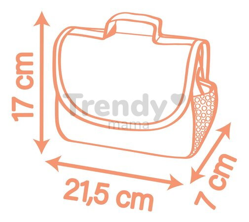 Prebaľovacia taška s plienkou Changing Bag Soft Baby Nurse Smoby s fľaškou a 8 doplnkami pre 42 cm bábiku