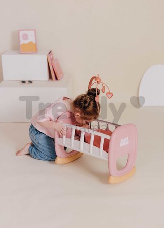 Kolíska s kolotočom Baby´s Cot Soft Baby Nurse Smoby pre 42 cm bábiku od 18 mes