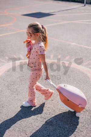 Prebaľovací kufrík s postieľkou na kolieskach 3v1 Nursery Soft Baby Nurse Smoby s jedálenskou stoličkou 6 doplnkov od 18 mes