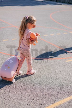 Prebaľovací kufrík s postieľkou na kolieskach 3v1 Nursery Soft Baby Nurse Smoby s jedálenskou stoličkou 6 doplnkov od 18 mes