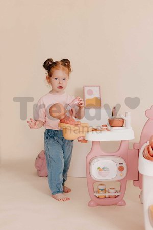 Domček pre bábiku trojkrídlový Large Doll´s Play Center Soft Baby Nurse Smoby kuchynka spáľňa a kúpelňa s 18 doplnkami