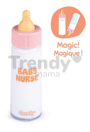 Fľaška pre bábiku Magic Bottle Baby Nurse Smoby s ubúdajúcim mliekom od 12 mes