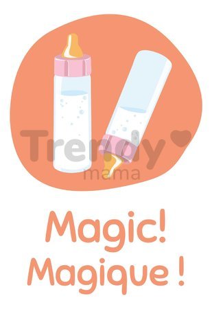 Fľaška pre bábiku Magic Bottle Baby Nurse Smoby s ubúdajúcim mliekom od 12 mes