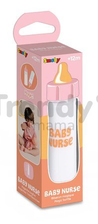 Fľaška pre bábiku Magic Bottle Baby Nurse Smoby s ubúdajúcim mliekom od 12 mes