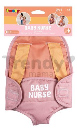 Klokanka s nastaviteľnými popruhmi Carrier Soft Baby Nurse Smoby ergonomický nosič pre 42 cm bábiku