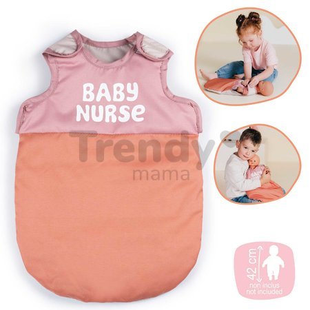 Spací vak pre 42 cm bábiku Sleep Sacks Soft Baby Nurse Smoby do postieľky a kočíka od 18 mes