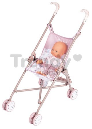 Kočík golfky skladací Foldable Pushchair Natur D'Amour Baby Nurse Smoby pre 42 cm bábiku výška rúčky 58 cm od 24 mes