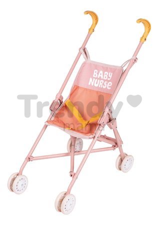 Kočík golfky skladací Foldable Pushchair Soft Baby Nurse Smoby pre 42 cm bábiku výška rúčky 57 cm od 24 mes